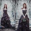 Черное с корсетом