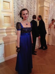 Сапфир (DFMoment). Цена проката: 1500₽; эпоха: Ампир; цвет: Синий; размер: 46-46